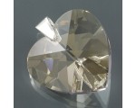 Wisiorek srebrny z kryształem swarovskiego - serce Wisiorek srebrny z jaspisem